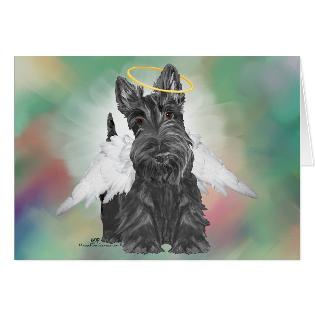Cartão Pequeno Anjo Scottie (Frente Horizontal)