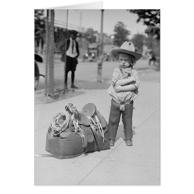 Cartão Pequeno Cowboy, 1923 (Frente)