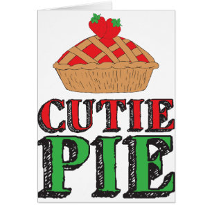 Cartão Pequeno Cutie Pie Doce Coisas De Morango