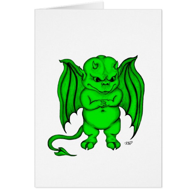 Cartão Pequeno demônio (Frente)