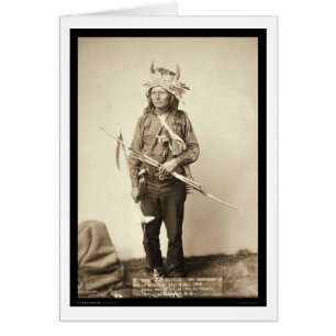 Cartão Pequeno e Visto Horn Headdress SD 1890