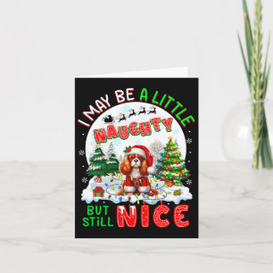 Cartão Pequeno Malvado Mas Belo Cavaleiro Xmas Rei Charle