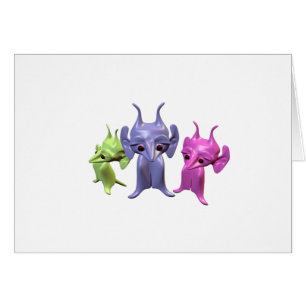 Cartão Pequenos marcianos