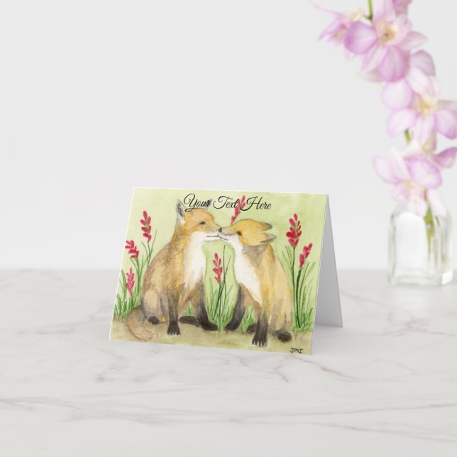 Cartão Pequenos Vixens (Orquídea)