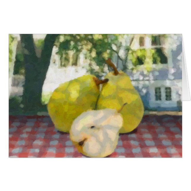 Cartão Peras (Frente horizontal)