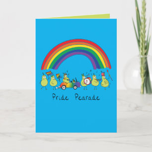 Cartão Peras LGBTQ da Parada de orgulho gay