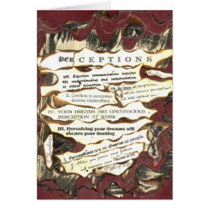 Cartão Percepções