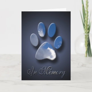 Cartão Perda Da Placa Pet | Pet Death Sympathy