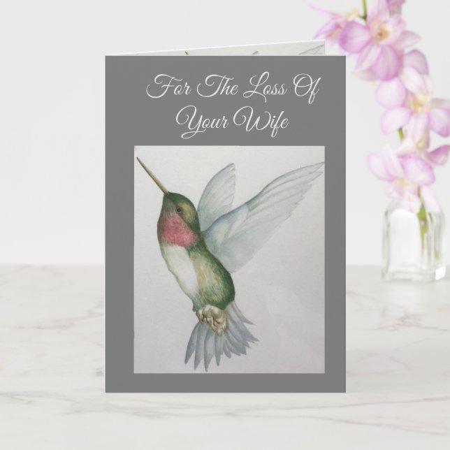 Cartão Perda Da Sua Esposa... Mais Simpatia (Orquídea)