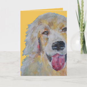 Cartão Perda de animais Cão retenção do Ouro de placa