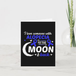 Cartão Perda de Cabelo Eu Amo Alguém Com Alopecia Conscie