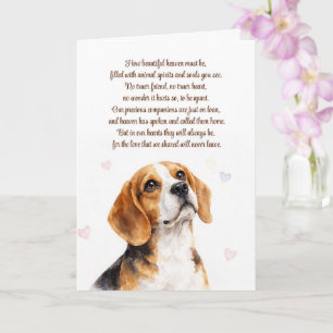 Cartão Perda de Simpatia de Cachorro com Belo Poema de Be