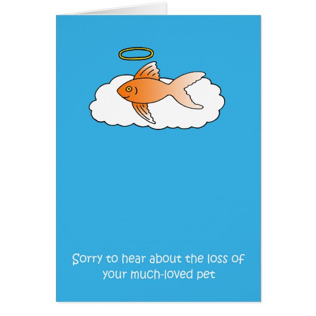 Cartão Perda de simpatia pelos peixes de estimação (Frente)