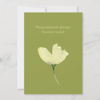 Cartão Perda de simpatia por Pet Condolências Floral Flat