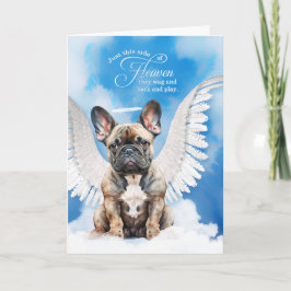 Cartão Perda de um Brindle French Bulldog Pet Sympathy