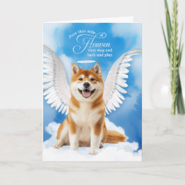 Cartão Perda de um Cachorro Akita Inu Anjo Pet Sincronia