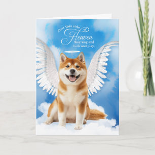 Cartão Perda de um Cachorro Akita Inu Anjo Pet Sincronia