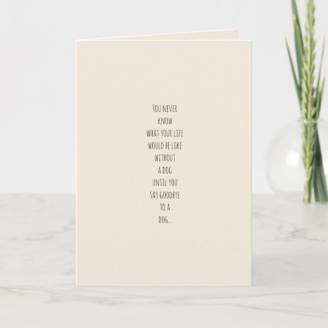 Cartão Perda de um cão (Frente)