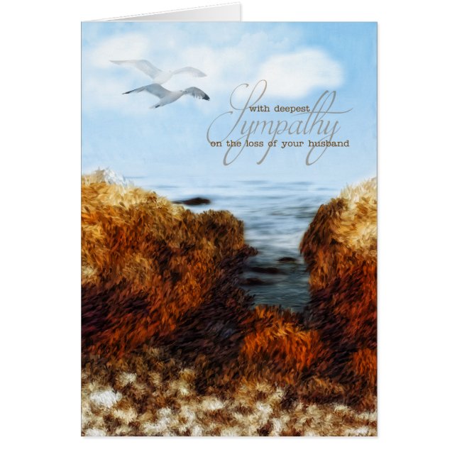 Cartão Perda de um Voo Costeiro de Simpatia Marido (Frente)