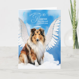 Cartão Perda de uma Simpatia de Pet Collie Dog