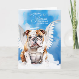 Cartão Perda de uma Simpatia Pet Anjo Bulldog
