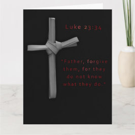 Cartão Perdão Black Red Religião Páscoa