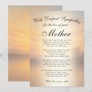 Cartão Perdendo um Memorial da Mãe