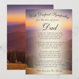 Cartão Perdendo um Memorial de Pai