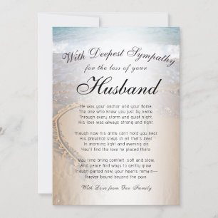 Cartão Perdendo um Memorial do Marido