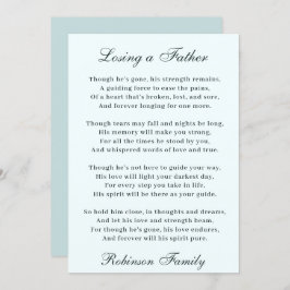 Cartão Perder um Poema Pai