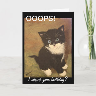 Cartão Perdi seu aniversário?