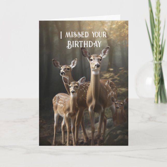 Cartão Perdida Atrasada De Aniversário (Frente)