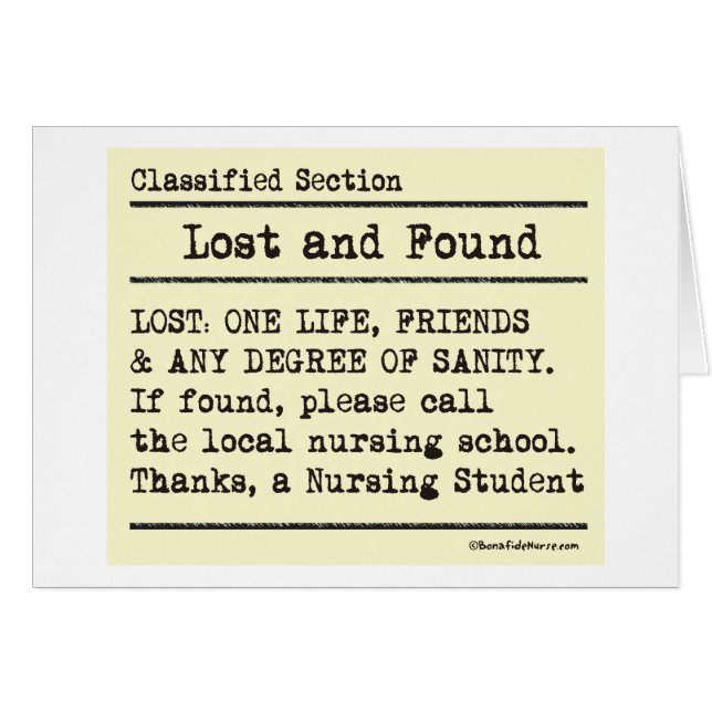 Cartão Perdido e encontrado (Frente Horizontal)