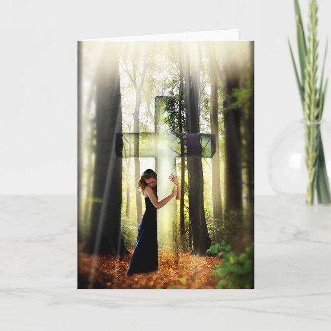 Cartão Perdoado (cartão cristão contemporâneo da arte) (Frente)