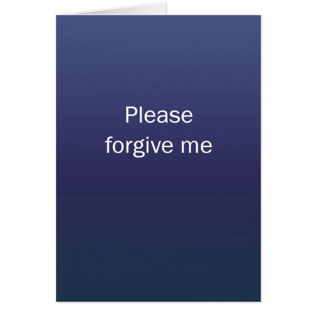 Cartão Perdoe-me por favor (Frente)