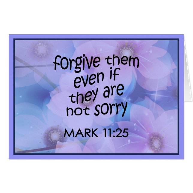 Cartão Perdoe-os (Frente Horizontal)