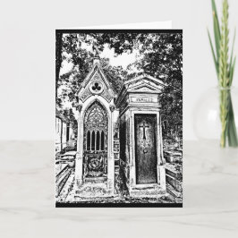 Cartão Pere Lachaise-B&W