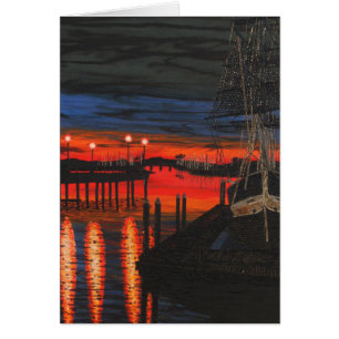 Cartão Peregrino ao amanhecer