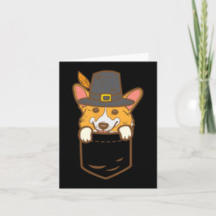 Cartão Peregrino de Bolso Amante de Cão Corgi Galês Fofo