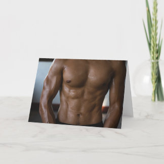 Cartão Perfect Perspiration Hot Guy Greetings Card