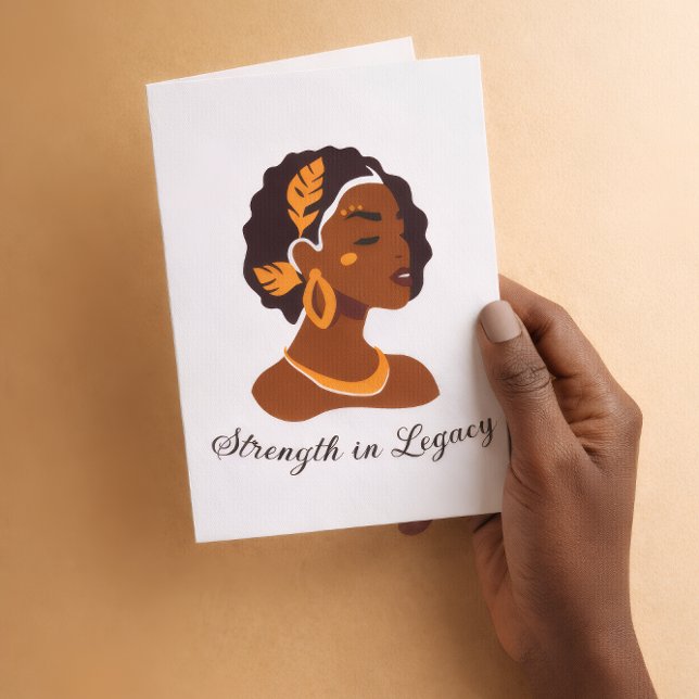 Cartão Perfeito para a celebração do Mês da História Negr (Legacy lives in every story we carry. In every voice.
In every dream.100 Years Strong.#BlackHistory)