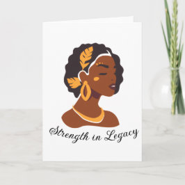 Cartão Perfeito para a celebração do Mês da História Negr