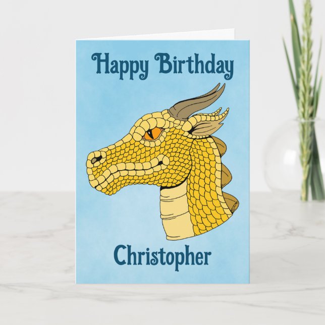 Cartão Perfil do Dourado Dragão (Frente)