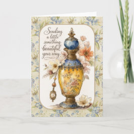 Cartão Perfume de Saudação da Loja de Antiguidades Florai