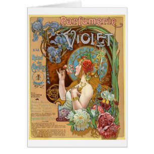 Cartão Perfume violeta