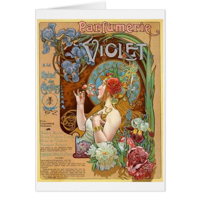 Cartão Perfume violeta (Frente)