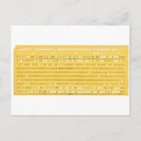 Cartão perfurado vintage para armazenamento de dad