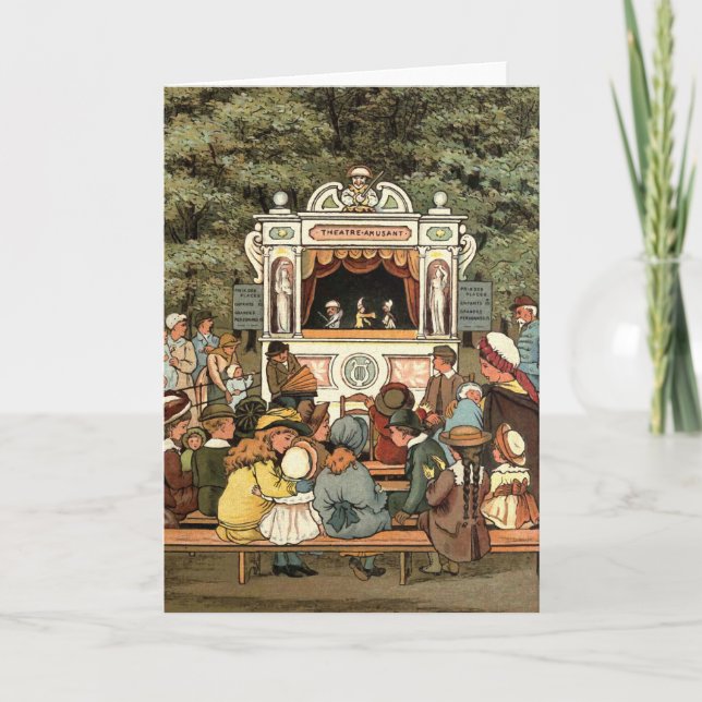 Cartão Perfurador e mostra de fantoche de Judy " (Frente)