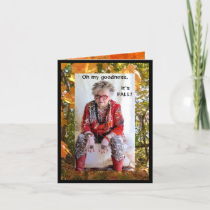 Cartão Pergunta Humorística sobre Queda