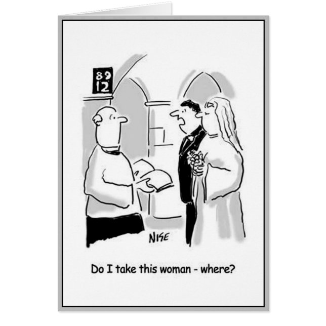 Cartão Perguntas de Bridegroom Viram. (Frente)